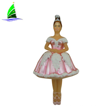 bride glass pink princess doll figurine ornament
